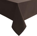 Hiasan Waterproof Tablecloth Rectangle - Washable Fabric Table Cloth for Dining Room Kitchen Birthday Party and Outdoor Use, Chocolate, 60 x 140 Inch