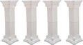 Roman Pillars Decoration Party Flower Pot Columns Set 4Pcs Decor Pedstal Stand 11.8x35.4in Flower Floral Wedding Party Event Road Decorative Columns (11.8x35.4in)
