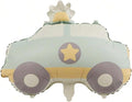 Matte Police Car Foil Balloon Police Vehicle Birthday Party Decorations For Boy Sheriff Police Theme Surprise Banquet Baby Shower Anniversary Decor