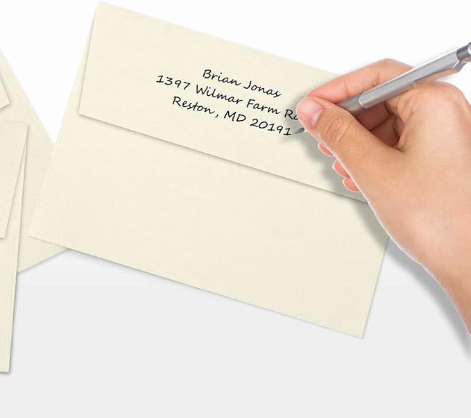 LUXPaper A7 Invitation Envelopes | Peel & Press | 5 1/4" x 7 1/4" | Natural Linen | 80lb. Text | 250 Qty
