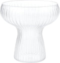 Lunara Clear Plastic Margarita Glasses, 11 oz, Set of 40, Disposable Party Cups for Cocktails (Clear Ripple Ribbed)
