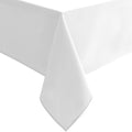 Hiasan White Square Tablecloth - Waterproof and Spillproof Washable Fabric Table Cloth for Dining Room Kitchen, 70 x 70 Inch