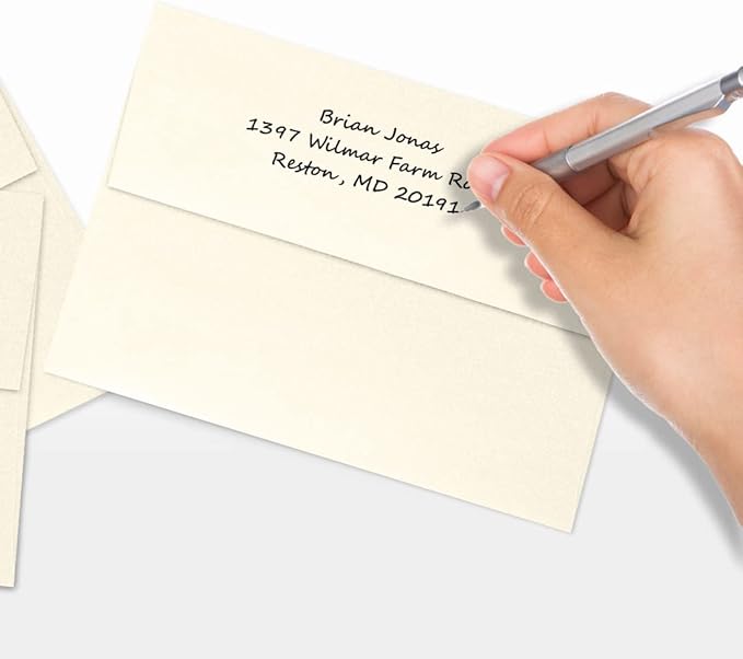 LUXPaper A7 Invitation Envelopes | Peel & Press | 5 1/4" x 7 1/4" | Champagne Metallic | 80lb. Text | 250 Qty