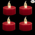 LED Tea Lights Candles- 100PACK Red Flameless Candles Realistic and Bright Flickering Long Lasting 200Hours for Holiday Celebration,Party, Home Decoration,Battery Operated