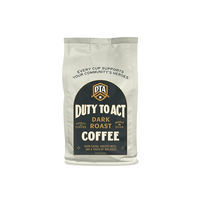 Duty to Act Dark Roast Whole Coffee Beans, 2 lbs (Pack of 3)
