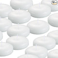 12 Pack Floating Candles, 3” White Unscented Dripless Wax Burning Candles, for Weddings, Party, Cylinder Vases, and Home Decorations…