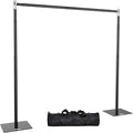 Pipe and Drape Backdrop Stand 10FT x 8FT, Adjustable Backdrop Stand Heavy Duty, Background Stand, Backdrop Stand for Parties, Photography, Wedding, Birthday Decoration (10ft x 8ft)