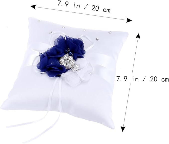 Page boy Fake Pearls Pearl Decoration Ribbon Decoration Retro Decor Artificial Garland Decorated Garland Wedding Pillow Ring Accessories Basket Wedding Supplies Bride