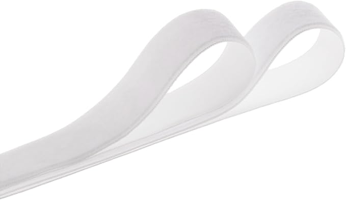 Velvet Ribbon, 1 1/2-Inch by 25-Yard Spool (White)