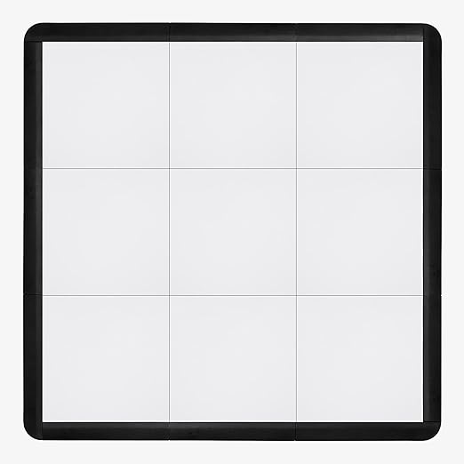IncStores 3/8" Thick Snap Together Dance Flooring | 12"x12" Printed Vinyl Dance Floor for Practice & Performance | White | 40 Tile Pack