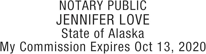 MaxMark Notary Stamp for State of Alaska- Self Inking Stamp