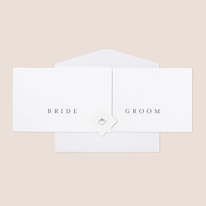 FLUYTCO Wedding Vow Book Keepsakes (2 Book Set, His & Hers) Linen Hardcover - Bonus Wedding day Cards - Vow Renewal - Bridal Shower Gifts - Booklet - Journal - Future Mrs & Mr