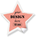 Custom Stickers Personalized Labels - Customized Stickers with Any Design Image Logo Text,Custom Thank You Label Stickers,Custom Stickers for Business Logo,100 Labels (Star,3.5"x3.5")
