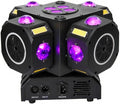 Moving Head DJ Lights 180W LED with 4 Rotating Head,16X10W RGBW 4-in-1 Multiple Effects Changing，21CH DMX-512/Sound Activated for Christmas KTV Wedding
