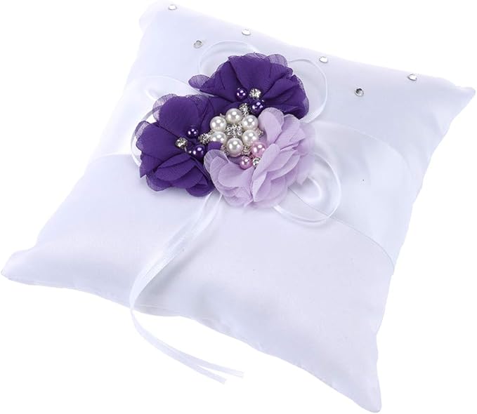Couples Gifts Wedding Ring Pillow Wedding Girl Basket Ring Pillow Bearer Pillow Set 20x20cm Pillow for Holder Ceremony Dresses Cushion Boy s