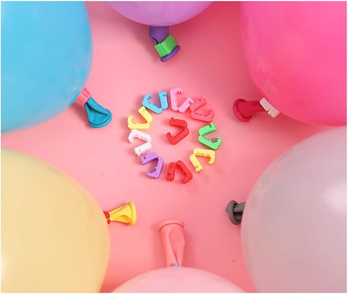 Balloon Clips 100PCS - Balloon Tying Tool with Faster Knotting