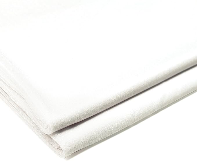 VDS Pack of 2 Panel (30 Inch X 30 Feet) Wedding Arch Draping Fabric Sheer Chiffon Fabric Drapery for Wedding Ceremony Reception Swag Backdrop Canopy Chuppah ARBO Altars Decoration (Ivory)