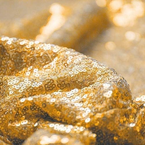 Gold Sequin Backdrop Curtains 2 Panels 4FTx8FT Glitter Gold Photo Backdrop Drapes Party Wedding Baby Shower Curtain Sparkle Photography Background