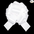 12 PCS 6 Inch White Pull Bows - Perfect for Gift Wrapping, Wedding Decor, Car Bows, Birthday Parties, Christmas and Valentine's Day