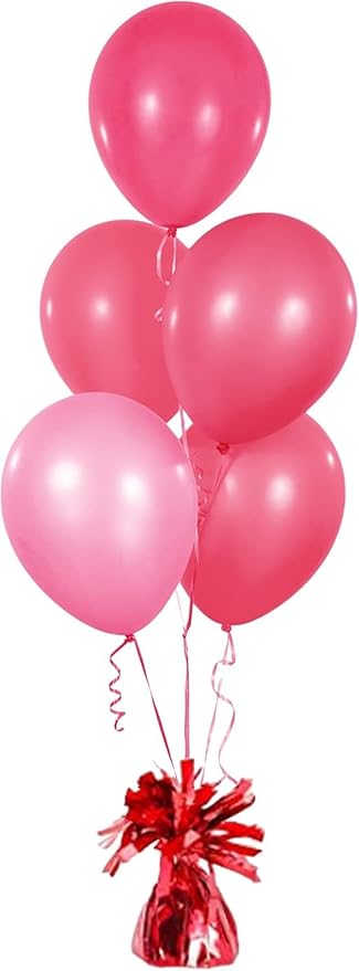 Metallic Balloon Weights, Birthday Party Favors, Novelty and Gag Gifts, 5.5" Inches, 6-Pack (Blue)