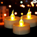 LED Tea Lights Candles- 100PACK Warm Yellow Flameless Candles Realistic and Bright Flickering Long Lasting 200Hours for Holiday Celebration,Party,Home Decoration,Battery Operated