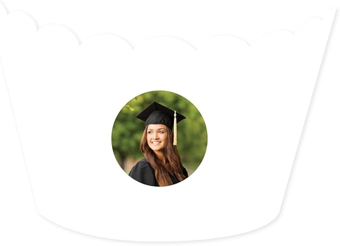 Andaz Press Bulk Photo Personalized Gift and Party Favors Collection, Standard Cupcake Wrappers, Custom Photo, 20-pack