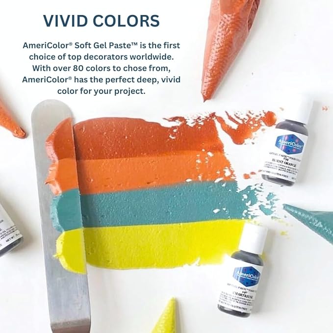AmeriColor, Blush, 0.75 Ounce Bottle, Soft Gel Paste Food Color