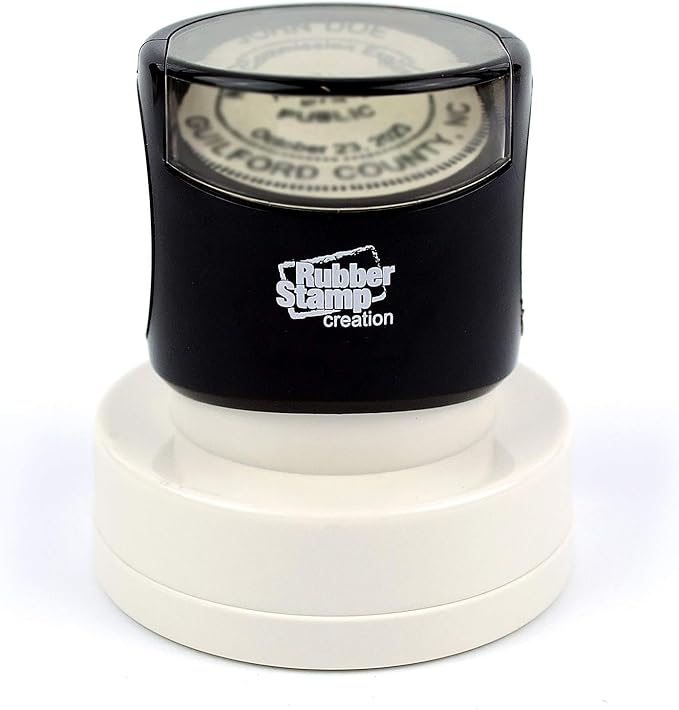 MaxMark Round Notary Pre-Inked Stamp for State of Washington