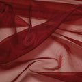 VDS Maroon Organza Fabric, 15 Yards Continuous, 45” Wide, Wedding Party Decoration Iridescent Crystal Sheer Shiny Organza Tulle Bridal Dress DIY Crafts Costume Sewing Backdrop Arch Cloth