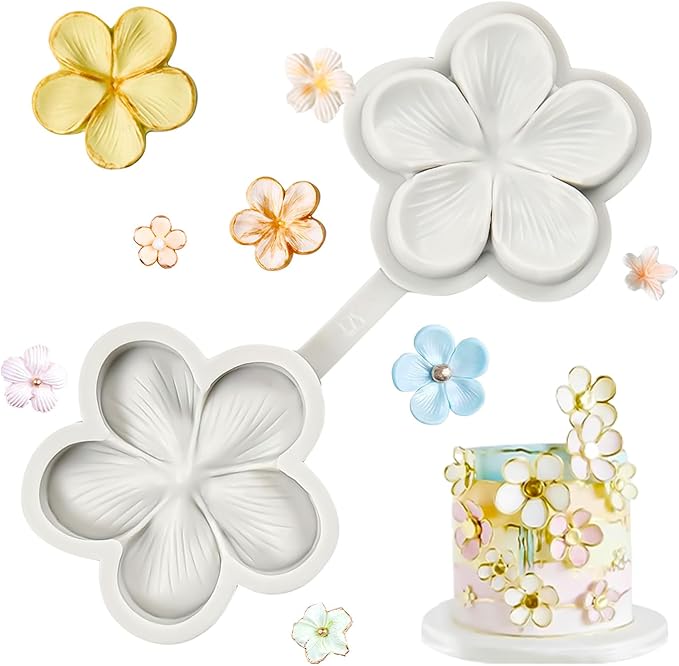 SK Flower Blossom Veiner Fondant Cake Chocolate Sugarcraft Mould Mold Tool 1Pcs (Style 1)