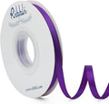 Ribbli Purple Double Faced Satin Ribbon,1/4” x Continuous 25 Yards,Use for Craft Bows Bouquet, Gift Wrapping, Wedding Decoration, Floral Arrangement