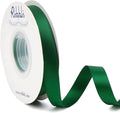 Ribbli Forest Green Double Faced Satin Ribbon,1/2 Inch x Continuous 25 Yards,Use for Craft Bows Bouquet, Gift Wrapping, Wedding Decoration, Floral Arrangement