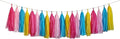 ZOOYOO Tassel Garland Tissue Paper Tassel Banner,Table Decor,DIY Kits for Various Party, Tassels Party Decoration,Pack of 20(Hot Pink,Pink,Blue,Yellow)
