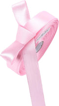 5/8" x 50 Yards Light Pink Satin Ribbon Single Faced Fabric Ribbons for Gift Wrapping, Crafting, Bows Making, Sewing, Wedding, Home Decor