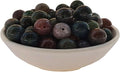 Stone Beads 8mm 100pcs Indian Agate Beads Round Loose Gemstones Beads for Bracelet Necklace Jewelry Making (8mm, 60807 Indian Agate)