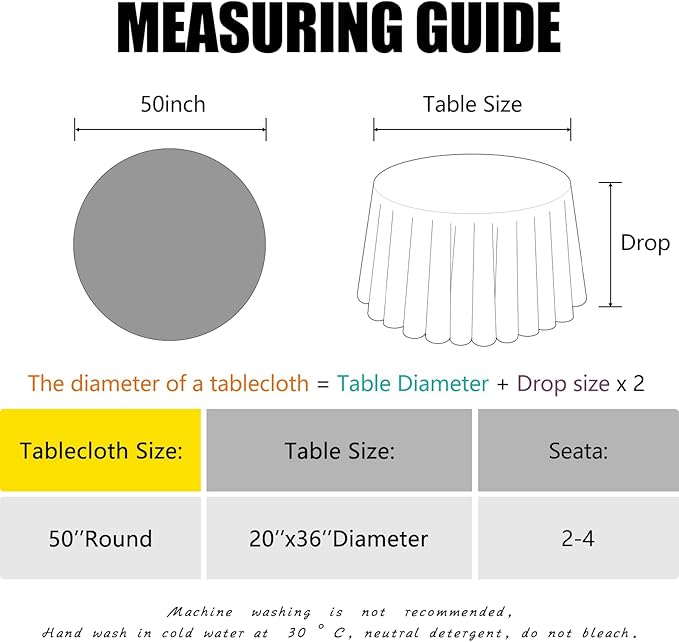 OQSQ Rose Gold Round Sequin Tablecloth, Glitter Tablecloth for Bridal Shower Decorations, Birthday, Wedding, Dessert, Banquet（50X50 inch Round,Rose Gold）