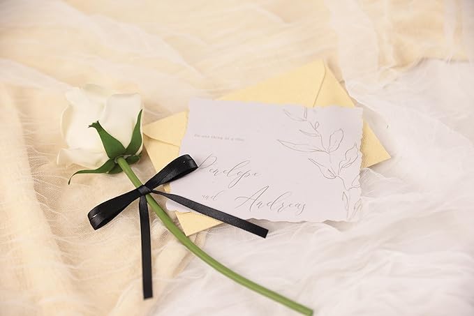 Black Satin Ribbon 1/4 inch X Continuous 25 Yards, Single Face Polyester Ribbon Perfect for Gift Wrapping, Flower Bouquet, Wedding Decor, Crafts, Bow Making, Sewing and More