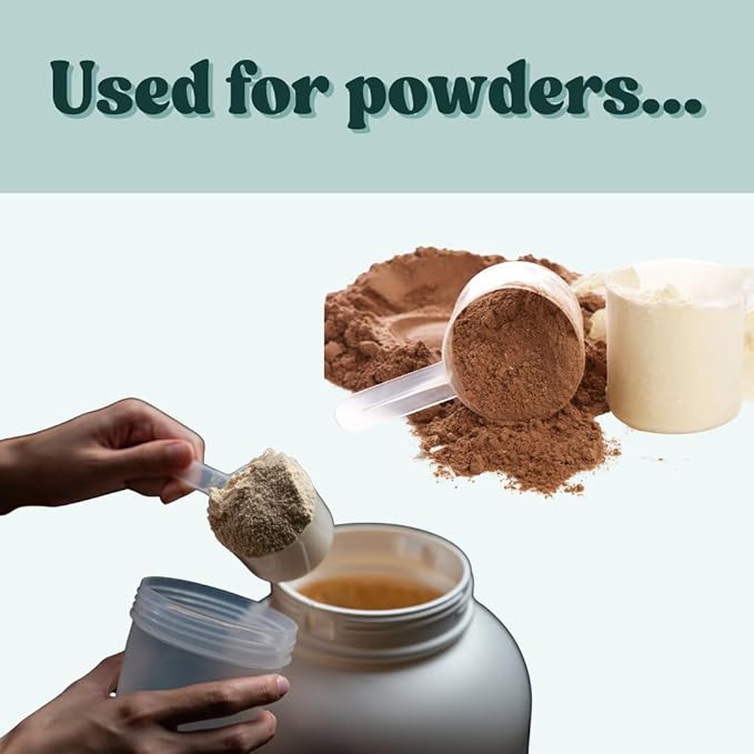 3/8 Cup (3 Oz. | 6 Tablespoon | 90 mL) Long Handle Scoop for Measuring Coffee, Pet Food, Grains, Protein, Spices and Other Dry Goods (Pack of 5)