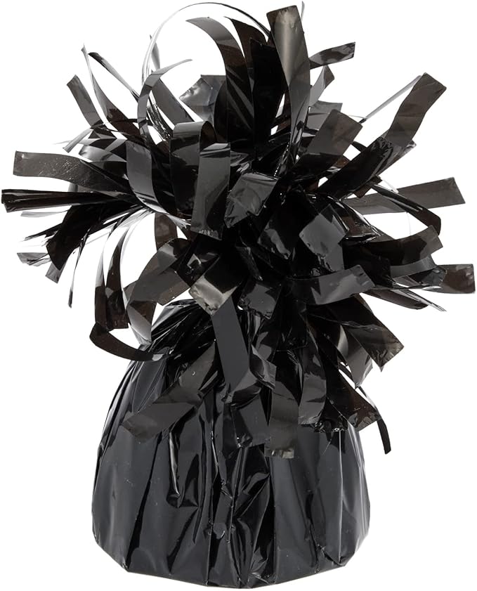 BLUE PANDA Black Balloon Weights - Pack of 15, 6 Oz, 4.5 In - Helium Balloon Weight Bulk for Table Centerpieces & Outdoor Events