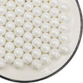 Edible White Pearl Sugar Sprinkles 3.53 oz, 14mm Candy Pearls Ideal for Baking, Cake and Cupcake Toppers, Cookie Decoration, Ice Cream Topping, Wedding Shower Valentines Halloween Christmas