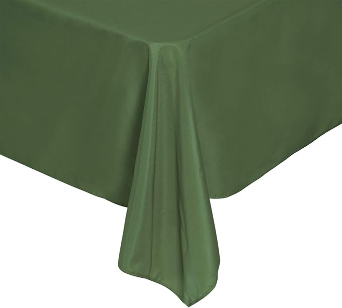 Rectangle Tablecloth 60x102 inch Washable Polyester Fabric Table Cloth for Wedding Party Dining Banquet Decoration（60x102, Willow）