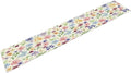 Floral Decorative Table Runner, Watercolor Floral Botanical Rustic Modern Style Pattern Printed Long Table Runner for Restaurant Kitchen Party,13in（33cm） W * 120in（305cm） L