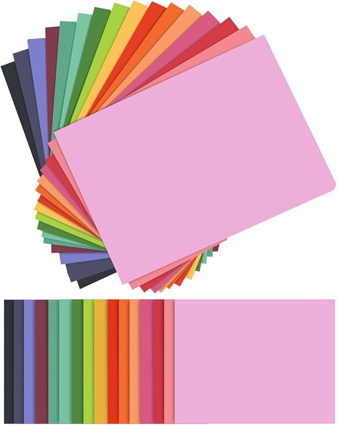 Gcardist 16 Colors Gift Bags with Tissue Paper for Wedding, Birthday, Party Supplies-7.9"x4.3"x9.6" Light Color Series Medium Size Cardboard Gift Bags （16pcs Bags +32pcs Tissue Paper ）