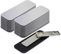 Brushed Silver Name Tag Blanks – 25 Pack, 1" x 3", Round Corners, Professional Engravable Badges with Magnetic Backing – All Quality Badges