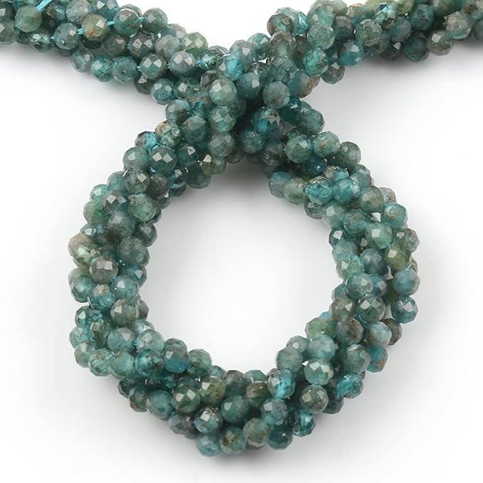 Song Xi 180pcs 2mm Natural Kyanite Gemstone Beads Faceted Round Loose Stone Beads for Jewelry Making