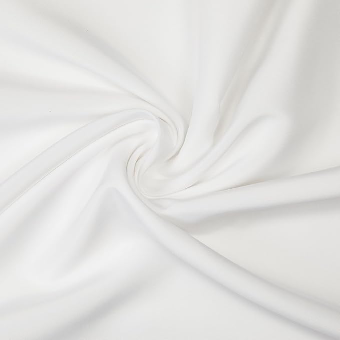 Gee Di Moda Square Tablecloth - 70 x 70 Inch White Table Cloth for Medium Square or Round Tables - Heavy Duty Washable Fabric - for Buffet Table, Holiday Party, Dinner, Wedding & Baby Shower