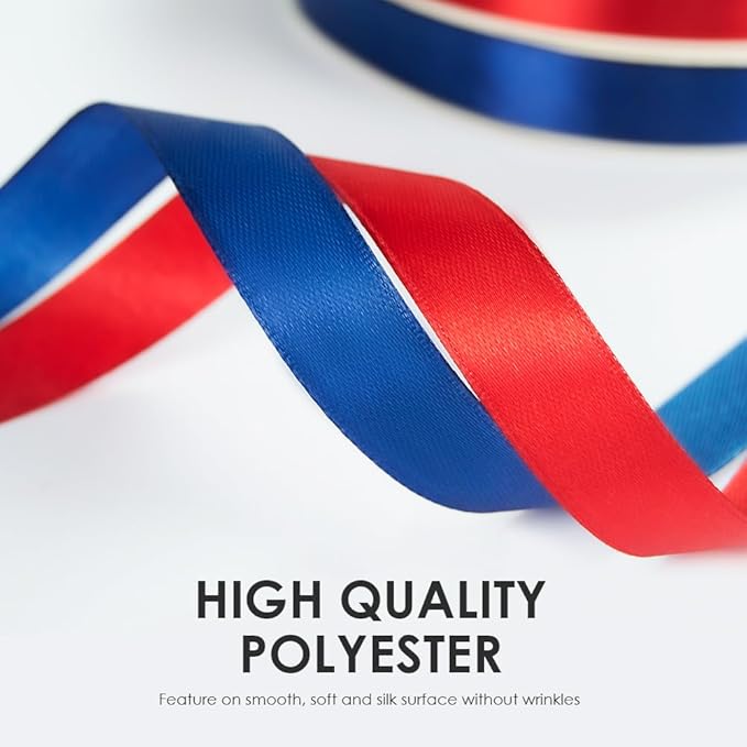3/8" Wide x 100 Yards Single Face Polyester Satin Ribbon, Satin Ribbon for Crafts, Gift, Hair Bows, Wedding Party Decoration, Bow Making & Other Projects (Silvery)