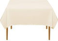 Lann's Linens - 10 Premium 54" Square Tablecloths for Wedding/Banquet/Restaurant - Polyester Fabric Table Cloths - Ivory