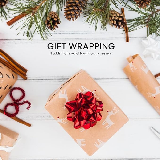 Gold Curling Ribbon, 1/5" Wide x 500 Yards Christmas Curling Ribbons for Gift Wrapping, Party Decoration, Balloon String, Hair, Ribbons for Florist Flower (1 Roll)