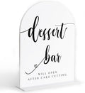 Dessert Bar Sign, White Arch Acrylic Wedding Sign, Dessert Table Decor, Wedding Reception Decorations, Bridal Shower Decor, Centerpiece Table Decorations Party for Bride and Groom-10